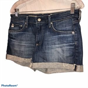 AG The Hailey Ex Boyfriend roll up cut off shorts